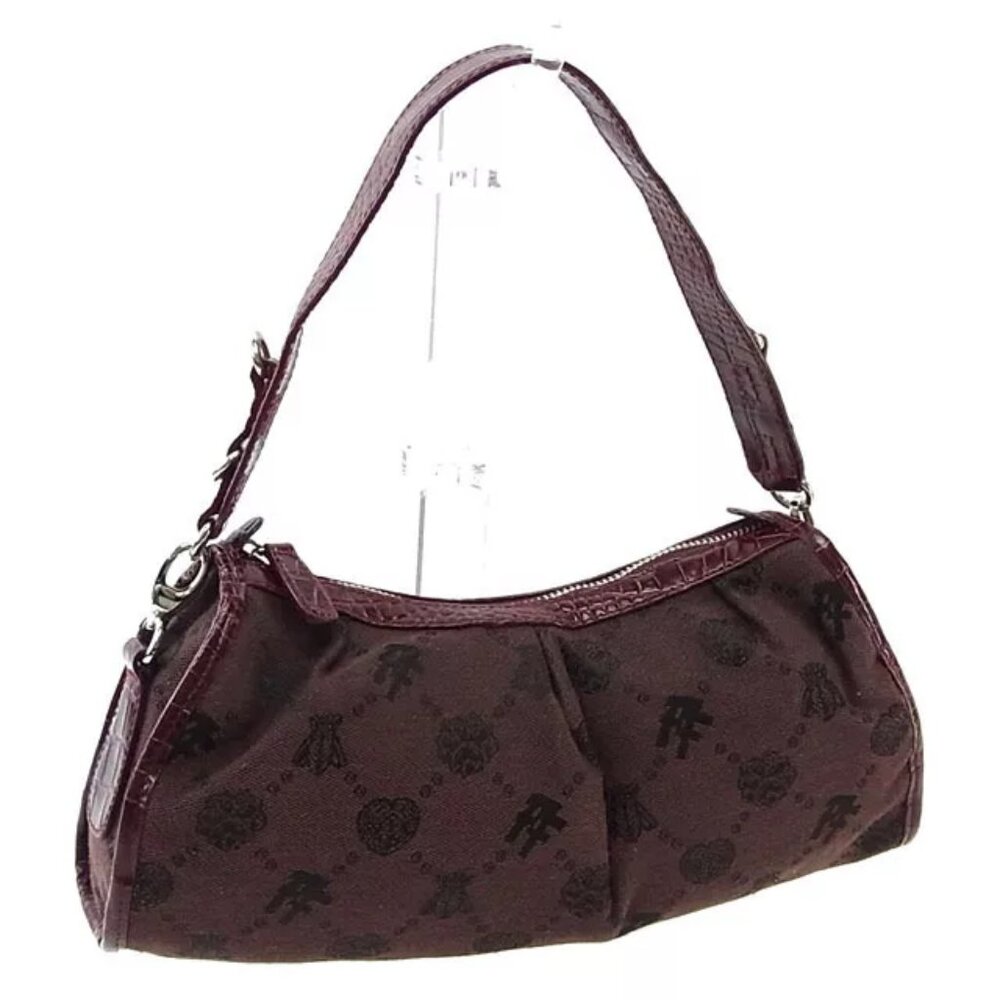 Folli Follie Shoulder bag Logo Brown Red Woman
